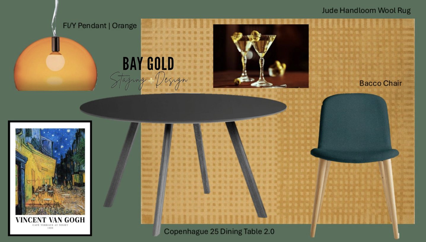 Dining Room - Deep Green mood board by Bay Gold Design
